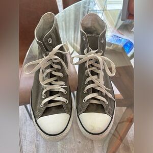 Men’s Gray All Star High Top Converse Sneakers Shoes